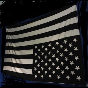 Black USA FLAG L 70" and H 108"